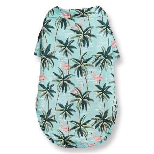 Flamingo Hawaiian Dog Shirt – Summer Pup Outfit