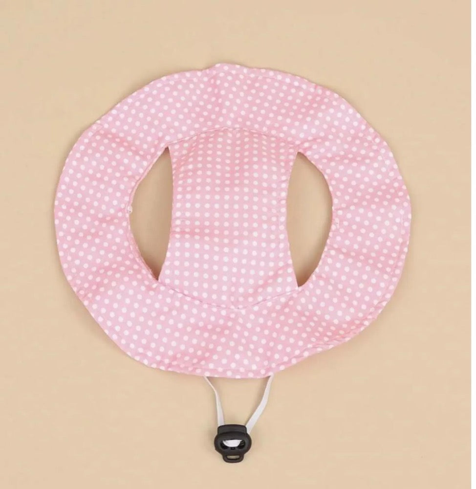 Pink Polka Dot Dog Summer Hat